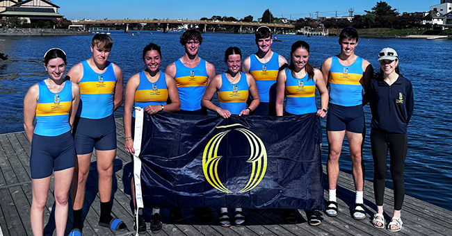 Nine members of the Otago University Rowing Club (OURC) were thrilled to compete in the Olympic Legacy Regatta in Japan recently. From left: Hannah Wylie, Jack Pearson, Messina Su’a, Cody Johnson, Olivia Studholme, Fynn Alison, Madison Neale, Sam Barnett and Ella Hansen.