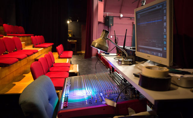 Allen Hall lighting desk image