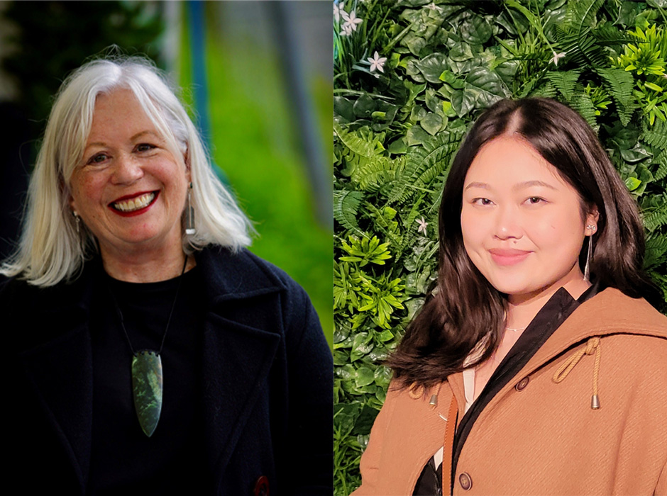 The alumni winners of Writer 2024, Jessica Leong (alumni poetry) and Shona Geary (alumni fiction).