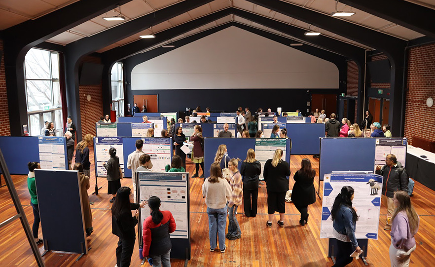 The lively poster session image