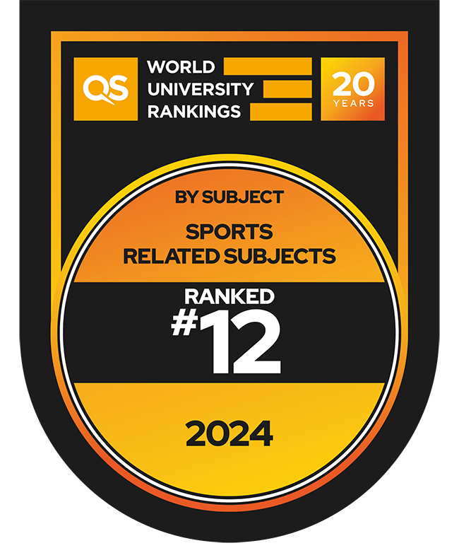 Number 12 QS Ranking in Sport badge