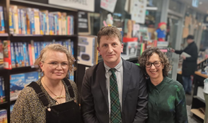 Tina Makereti, Dougal McNeill and Sue Wootton (FOF Launch)