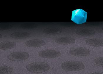 A computer-drawn image of the Iridovirus capsid
