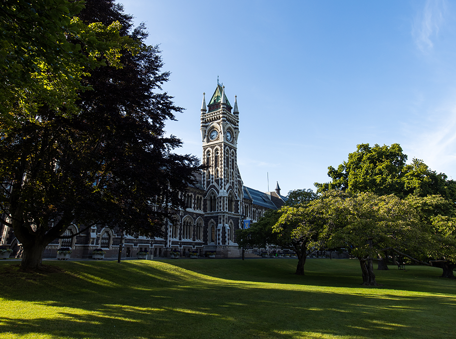 An image of the University of Otago Clocktower