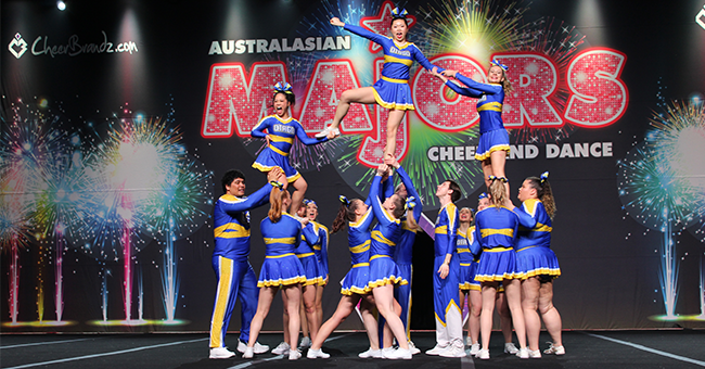 Otago's Dynasty cheerleaders