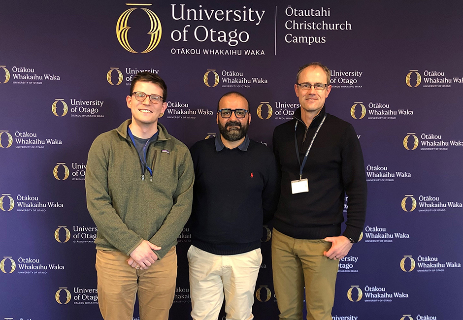 Dr Max Yavitt, Dr Behnam Akhavan and Professor Tim Woodfield image.