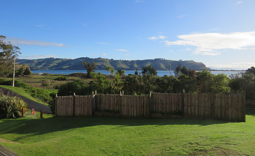 View across Otago Harbour from Ōtākou Marae image