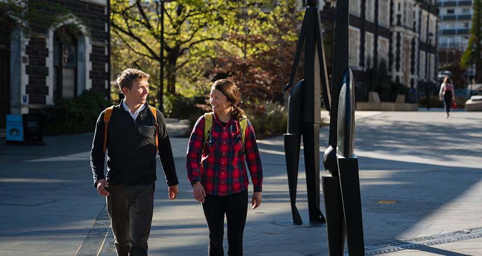 Students on campus