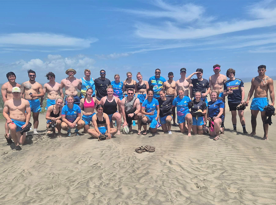 The Seafarers enjoyed visiting the Sigatoka Sand Dunes where the Fijian rugby sevens players train.