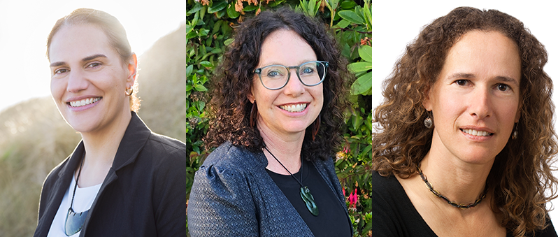 From left: Karyn Paringatai, Kirsten Robertson and Liana Machado.