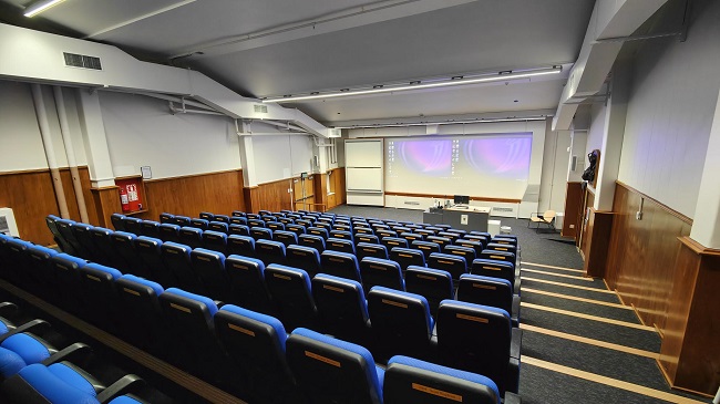 View of Dental Blue lecture theatre  from back right