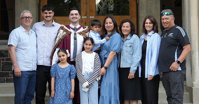 Jonathan Martin and whanau