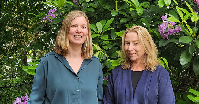 Dr Silke Neumann (left) and Professor Julia Horsfield.