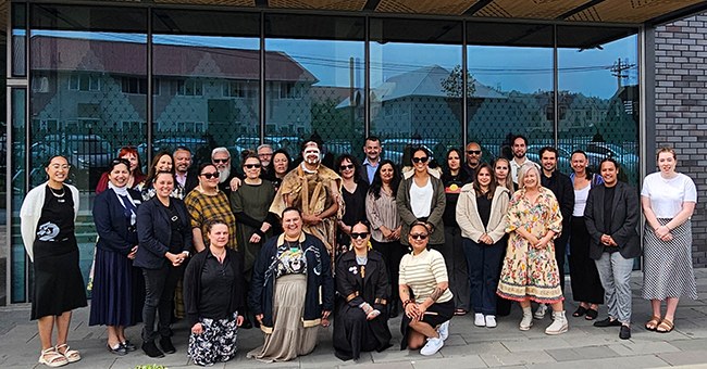 Murdoch Otago group outside Te Rangihīroa College