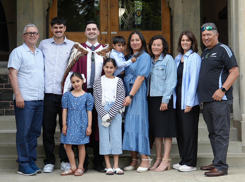 Jonathan Martin and whanau